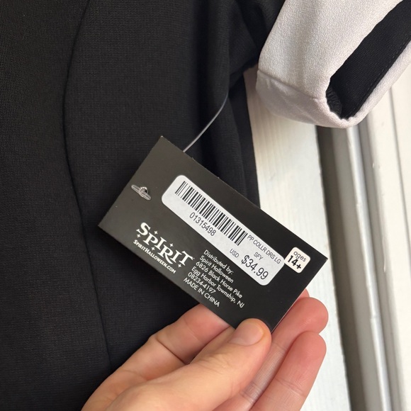 NWT Spirit Halloween Wednesday Addams Peter Pan Collar Dress - Large - Picture 4 of 11